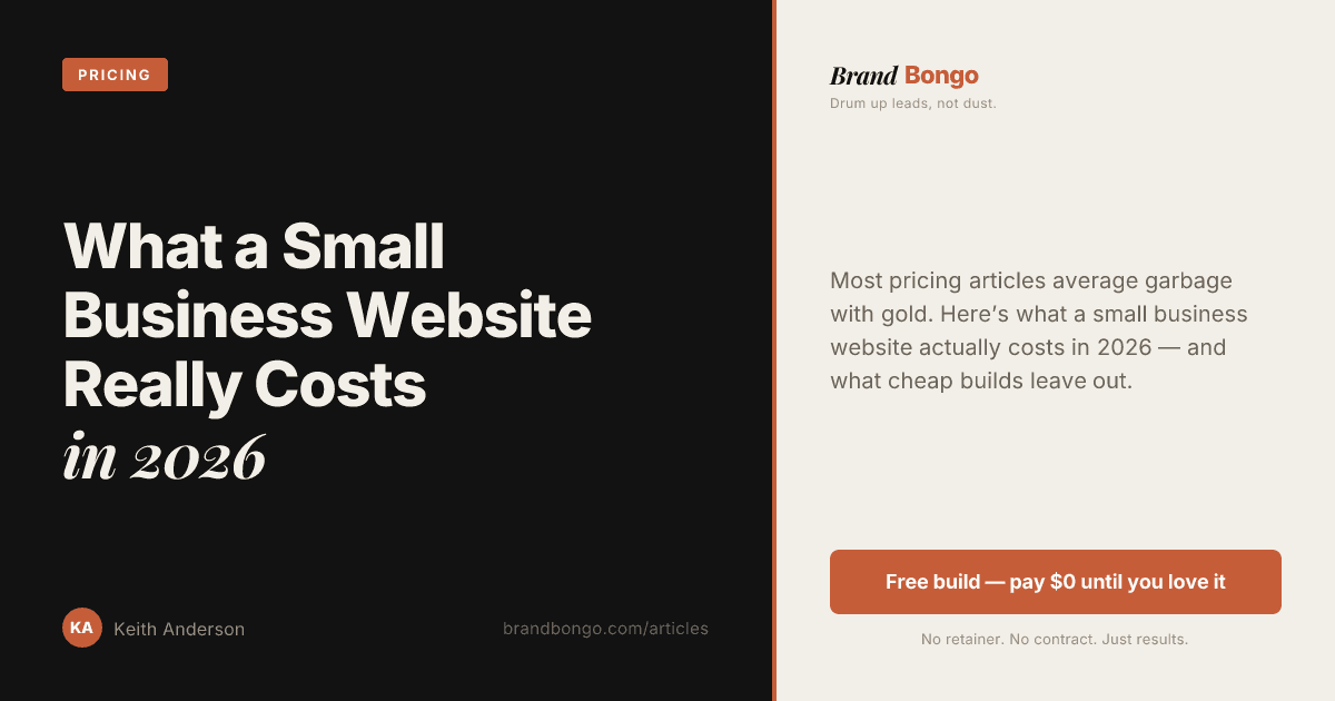 How Much Should a Small Business Website Cost in 2026?